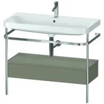 Duravit Waschtischunterschrank c-shaped Set mit Metallkonsole und Schubkasten