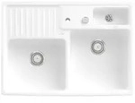 Villeroy & Boch Sp&uuml;lstein Doppelbecken, Serie Sp&uuml;lstein, Farbe Stone White