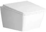 Equal Tiefsp&uuml;ler-Wand-WC Flush 2.0 V-Fit ohne Sp&uuml;lrand Wei&szlig; Hochglanz mit