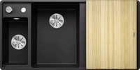 Blanco 525853, BLANCO AXIA III 6 S-F Farbe: schwarz|f&uuml;r Unterschrank: 600 mm|Einbau: