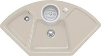 Villeroy & Boch 670802AM, Villeroy & Boch Ecksp&uuml;le Solo Eck Almond CeramicPlus