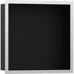 Hansgrohe XtraStoris Individual Wandnische Mattschwarz, 300 x 300 x 100 mm, Edelstahl