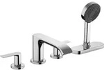 Hansgrohe Vivenis 4-Loch Wannenrandarmatur Chrom, sBox, PowderRain-Handbrause,...