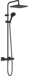 Hansgrohe Vernis Shape Showerpipe EcoSmart mattschwarz, 1 Strahl, 426 mm