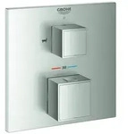 Thermostat-Wannenbatterie Grohtherm Cube 24155, mit integrierter 2-Wege-Umstellung,