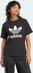 adidas T-Shirt Trefoil IR9533 Schwarz Regular Fit Female