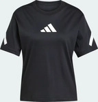 adidas T-Shirt Z.N.E. JJ4778 Schwarz Regular Fit Female