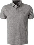 Polo Ralph Lauren Poloshirt 710666998006 Grau Custom Slim Fit Male