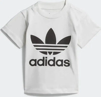 adidas T-Shirt Trefoil DV2828 Wei&szlig; Regular Fit Female