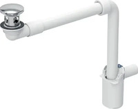 Geberit 152073211, Geberit Universal Raumsparsiphon mit verschlie&szlig;barem Ablaufventil