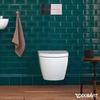 Duravit ME by Starck Wand-Tiefspül-WC Compact, rimless, 2530099000,