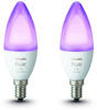 PHILIPS Hue White & Color Ambiance LED E14, 5,3 Watt Doppelpack, 8719514356719,