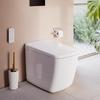 VitrA V-Care Prime Stand-Dusch-WC, mit WC-Sitz, 7232B403-6217,