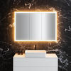 neoro n60 Spiegelschrank B: 120 cm mit 3 Türen, mit umlaufender Beleuchtung,