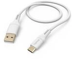 "Ladekabel ""Flexible"", USB-A - USB-C, 1,5 m, Silikon, Wei&szlig; (00201571)"