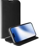 Premium Wallet, Book Cover f&uuml;r iPhone 15, schwarz (63884) Handyh&uuml;lle