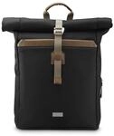 "Laptop-Rucksack ""Silvan"", Rolltop, nachhaltig, bis 41 cm (16.2""), Schwarz