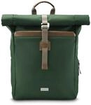 "Laptop-Rucksack ""Silvan"", Rolltop, nachhaltig, bis 41 cm (16.2""), Gr&uuml;n