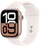 Watch Series 10 GPS, 46 mm Aluminiumgeh&auml;use Rosegold, Sportarmband Blassrosa -...