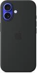 iPhone 16 Silikon Case mit MagSafe - Schwarz