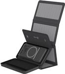 Powerbank 15W Wireless 10.000 mAh mit 2-in-1 Solarpanel, Schwarz