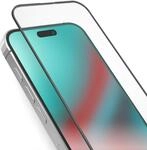 Glas Displayschutz Full Cover f&uuml;r iPhone 15 Pro Max Schwarz