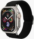 Watch Strap - Classic Nylon Loop - Armband für Apple Watch 40 / 41 / 42 mm, Black Watch Strap - Classic Nylon Loop - Armband für Apple Watch 40 / 41 / 42 mm, Black