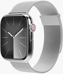 Watch Strap - Milanese Loop 2 - Armband f&uuml;r Apple Watch 44 / 45 / 46 / 49 mm, Silver