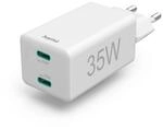 Schnellladeger&auml;t, 2x USB-C, PD/Qualcomm&reg;, Mini-Ladeger&auml;t, 35 W, Wei&szlig; (00125129)