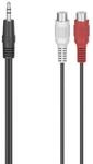 Audio-Adapter, 2x Cinch-Kupplung - 3,5-mm-Klinken-Stecker, Stereo (00205185)