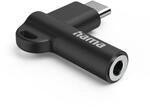 Aux-Adapter USB-C &ndash; 3,5-mm-Klinke-Buchse, 90&deg; Winkelstecker, Schwarz (00201701)