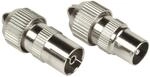 Koax-Set, Metall, Stecker/Kupplung, schraubbar (00205211)