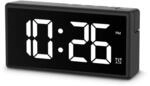 "Digitaler Wecker ""Ibiza"", Multicolor-Display, mit USB-Ladefunktion, Schwarz