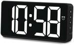 "Digitaler Wecker ""Bali"", mit Temperaturanzeige, Nachtmodus, Schwarz (00185896)"