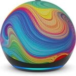 Echo Dot Kids (5.Gen) Regenbogenwirbel-Design Smarter Lautsprecher