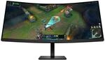 OMEN 34c G2, Schwarz, 34 Zoll, Curved, WQHD, 180 Hz, 1 ms Gaming-Monitor