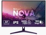 Nova, Lila, 32 Zoll, QHD, IPS, 180 Hz, 1 ms Gaming-Monitor