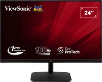 ViewSonic CO59146, ViewSonic VA2432-MHD-3, Schwarz, 24 Zoll, Full HD, IPS, 100 Hz, 1