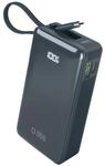 10.000 mAh-Powerbank mit integriertem USB-C Kabel, Blau