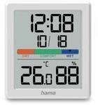 "Thermometer und Hygrometer ""Paros"", digital, f&uuml;r innen, Wei&szlig; (00185892)"