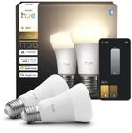 "LED-Lampe ""White"", E27, A60, 1100, Doppelpack (00232131)"