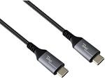 USB C 4.0 Daten u. Ladekabel, Typ C auf C, PD 240W, schwarz, 1,5m
