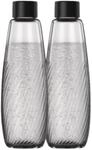 CRYSTAL Riffled 1 L Schwarz Sprudlerflasche