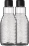 CRYSTAL Riffled 0,95 L Schwarz Sprudlerflasche