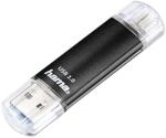 "USB-Stick ""Laeta Twin"", USB 3.0, 32 GB, 40MB/s, Schwarz (00123999)"