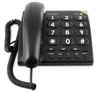 PhoneEasy 311c Schwarz Schnurgebundenes Telefon