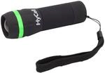 Zoom-Flashlight 1W-LED Schwarz, Gr&uuml;n Taschenlampe