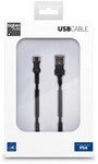 PS4 Ladekabel, 3m, schwarz Playstation-Zubeh&ouml;r