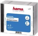 CD-Doppel-Leerh&uuml;lle Standard, 5er-Pack, Transparent/Schwarz (00044745)