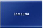 Portable SSD T7 USB 3.2 Gen 2 - 2 TB Blau Externe SSD-Festplatte